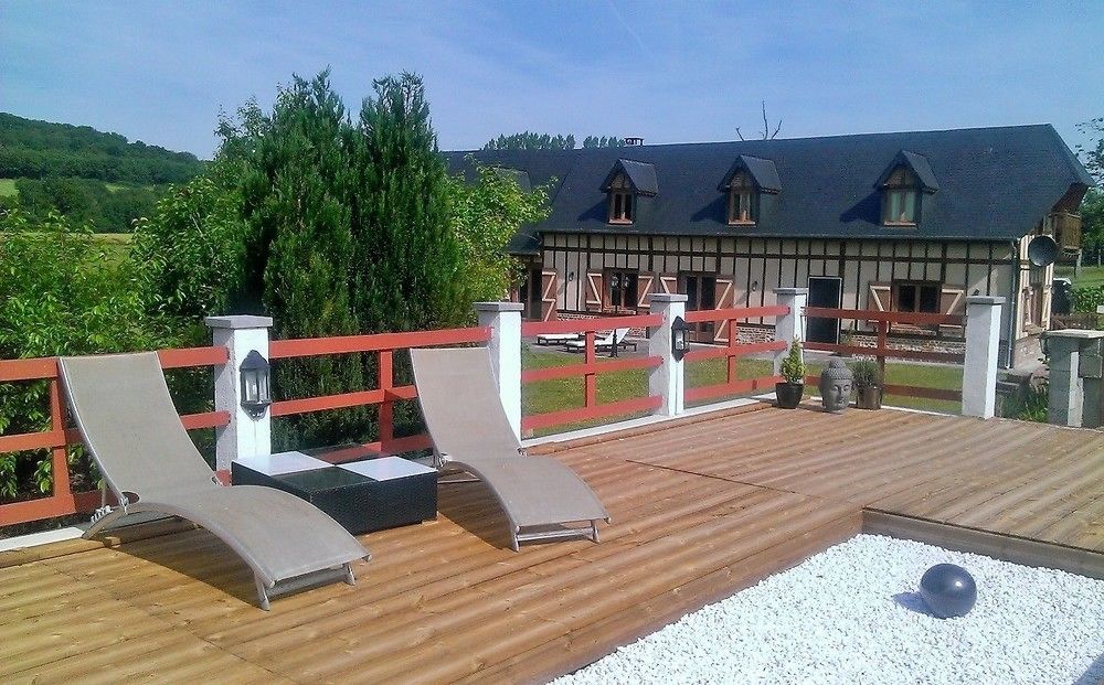 La Longere Des Nuits De Varenne Muchedent Exterior foto